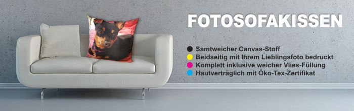 Fotokissen fürs Sofa